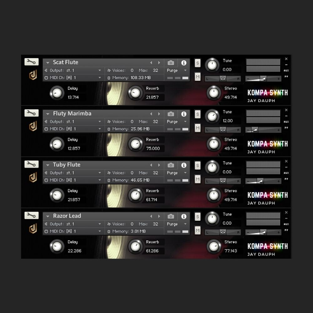 Kompa Synth Library (KONTAKT 6)